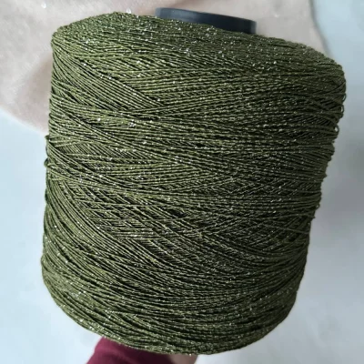 Бобина Pasha Papasha (42% хлопок, 20% лен, 24% Пл, 14% Па), 240 м. (10265, Спаржа)