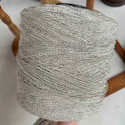 Бобина Pasha Papasha (42% хлопок, 20% лен, 24% Пл, 14% Па), 240 м. (1164, Ваниль с перцем)