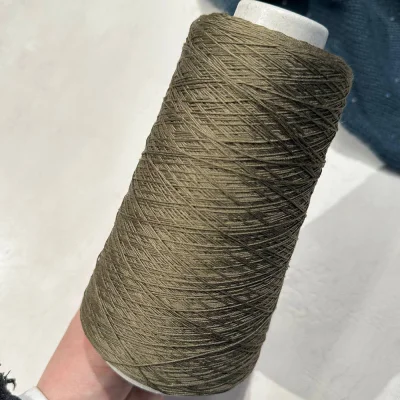 Бобина шелк Seta Shappe Lux Octopus (100% шелк), 1000 м. (664, Хаки)