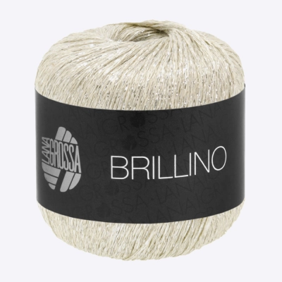 Пряжа Lana Grossa Brillino (60638, 032 Айвори)