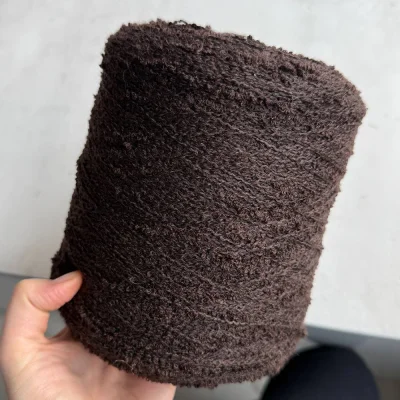 Бобина букле Wool Flam (93% меринос, 7% Па), 300 м. (8110, Эспрессо)