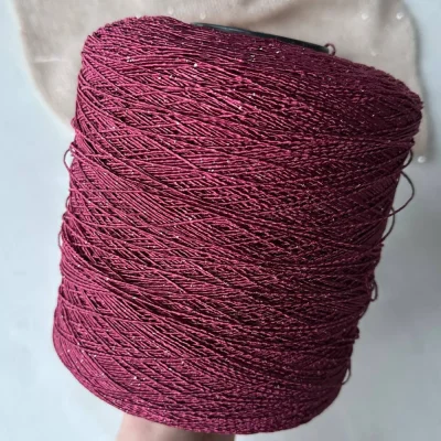 Бобина Pasha Papasha (42% хлопок, 20% лен, 24% Пл, 14% Па), 240 м. (10266, Гранат)