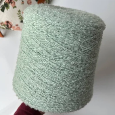Бобина Cindy by Lanifico del Olivio (26% меринос экстрафайн, 26% беби альпака, 38% хлопок, 10% кашемир), 320 м. (1805, Ментол)