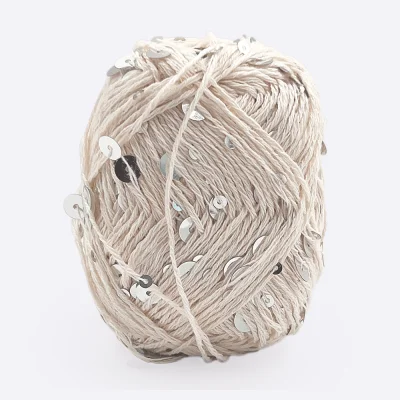 Королевские крафтовые пайетки (Нюд с серебром)