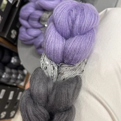 Косичка кидмохер на шелке Craft ❤ Pail (Лиловая дымка)
