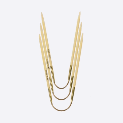 Спицы чулочные гибкие бамбуковые 24 см Addi CraSy Trio Bamboo Short, 560-2 (560-2/2-24, 2 мм)