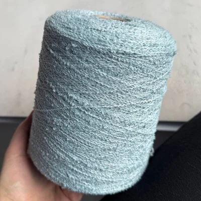 Бобина букле Wool Flam (93% меринос, 7% Па), 300 м. (1017, Голубая лагуна)