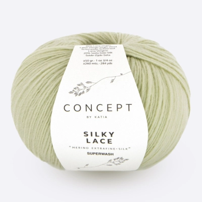 Пряжа Katia Silky Lace (188, Спелая олива)