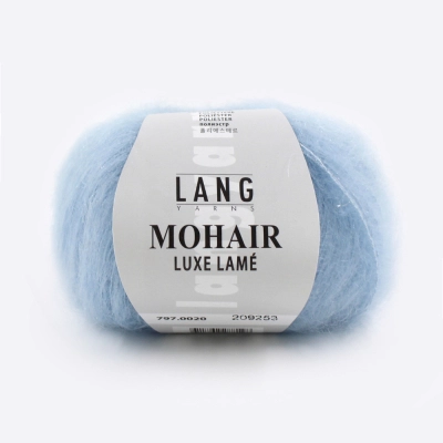 Пряжа Lang Mohair Luxe Lame (797.0020, Небесный)