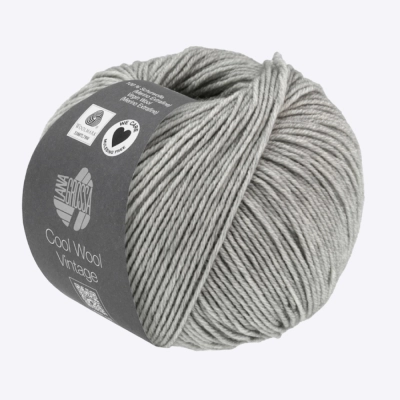 Пряжа Lana Grossa Cool Wool Vintage (60383, 7369 Пепельный снег)