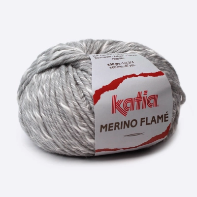 Пряжа Katia Merino Flame (106, Пепел меланж) Пряжа Katia Merino Flame (106, Пепел меланж)