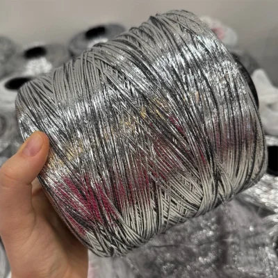 Бобина Silver Star ПОТАЛЬ (40% лен, 40% вискоза, 20% люрекс), 620 м. (8023, Серебряная дымка)