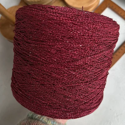 Бобина Pasha Papasha (42% хлопок, 20% лен, 24% Пл, 14% Па), 240 м. (6911, Ягодный фреш)