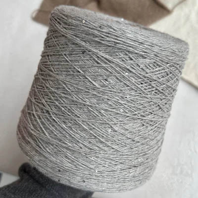 Бобина Cashmere Shine by Loro Piana (97% кашемир, 3% пайетки), 320 м. (5739 1131 1128, Конопляная солома)