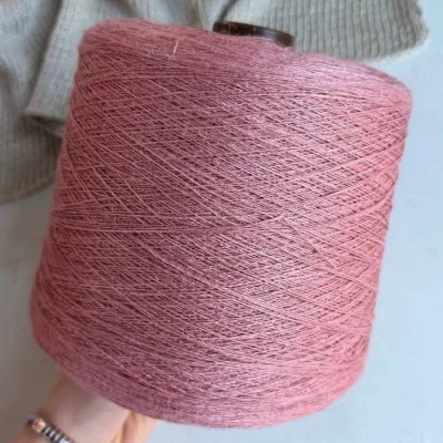 Бобина Lino Ambra (90% лен, 10% шелк), 700 м. (Pink, Пион)