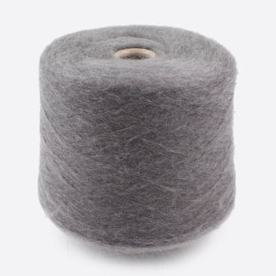 Бобина мохер LOVE ❤ MOHAIR 1/10 (70% кидмохер, 30% нейлон), 1000 м. (8006, Грифельный)