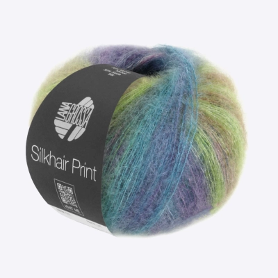 Пряжа Lana Grossa Silkhair Print (62685, 425 Русалка)