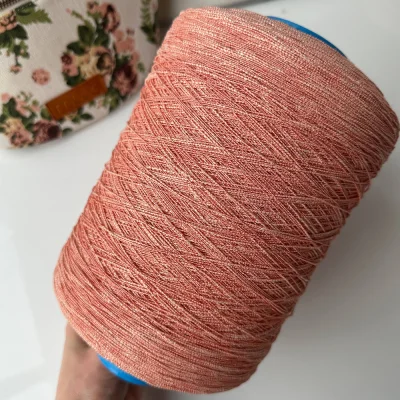 Бобина Lollipop (57% хлопок, 40% вискоза, 3% сияние), 430 м (6117, Кэррот)