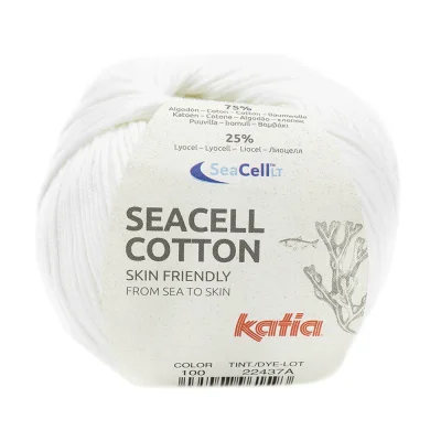 Пряжа Katia Seacell-Cotton (1178.100, Айсберг)