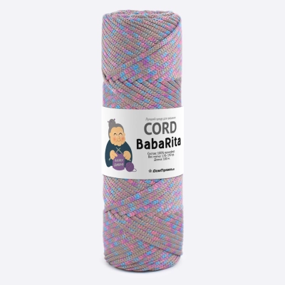 Пряжа полиэфирный шнур BabaRita Tweed  (Баба Рита твид) (Агат)