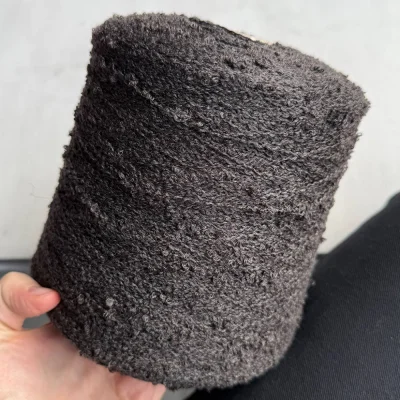 Бобина букле Wool Flam (93% меринос, 7% Па), 300 м. (6879, Торфянка)