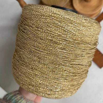 Бобина Pasha Papasha (42% хлопок, 20% лен, 24% Пл, 14% Па), 240 м. (1157, Золото)