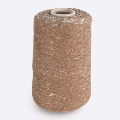 Бобина Shiny Shades (78% вискоза, 12% люрекс, 10% Па), 1600 м. (123, Ирис)