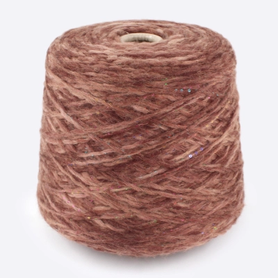 Бобина Miranda (75% меринос, 23% ПА, 2% пайетки), 150 м. (3263, Брауни)