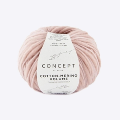 Пряжа Katia Cotton-Merino Volume (1296.206, Пудра лайт)