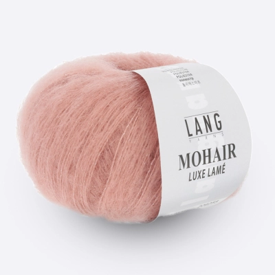 Пряжа Lang Mohair Luxe Lame (797.0128, Пудровый нюд)