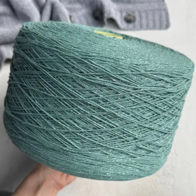 Бобина AMORE (90% хлопок, 4% сияние, 6% ПА), 240 м. (9909, Эвкалипт)