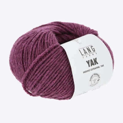 Пряжа Lang Yarns Yak (1103.0066, Ежевичный джем)