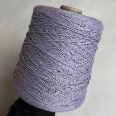 Бобина Cashmere Shine by Loro Piana (97% кашемир, 3% пайетки), 320 м. (64331, Сирень Лайт)