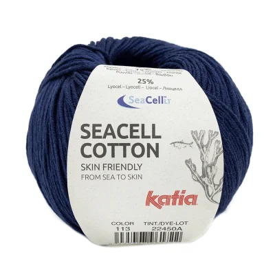 Пряжа Katia Seacell-Cotton (1178.113, Нэви)