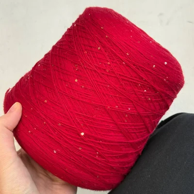 Бобина Aharmonia (90% меринос, 5% хлопок, 5% пайетки), 600 м. (2301, Валентино)