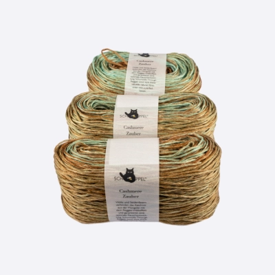 Пряжа Schoppel Cashmere Zauber (1724-2202, Пшеничный шалфей)