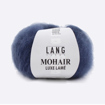 Пряжа Lang Mohair Luxe Lame (797.0010, Синий океан)