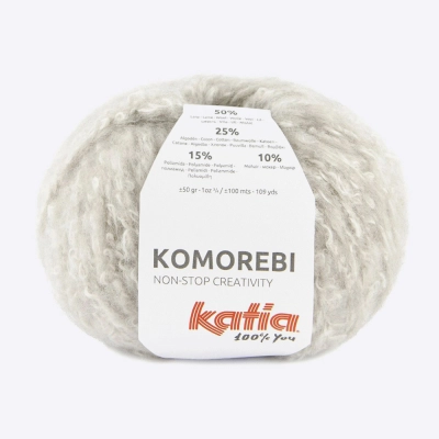 Пряжа Katia Komorebi (1306.72, Серый шелк)