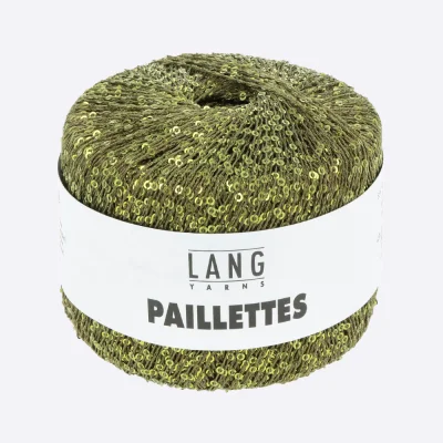 Пряжа Lang Paillettes (39.0098, Зеленая спаржа)