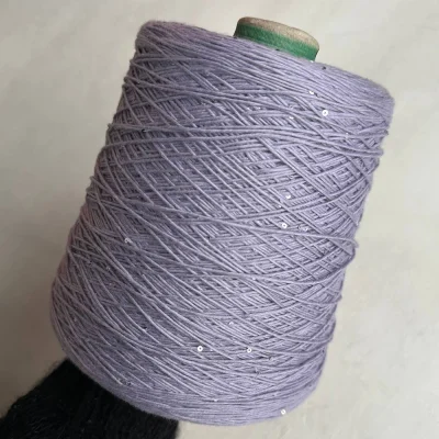 Бобина Cashmere Shine by Loro Piana (97% кашемир, 3% пайетки), 320 м. (64349, Куст сирени)