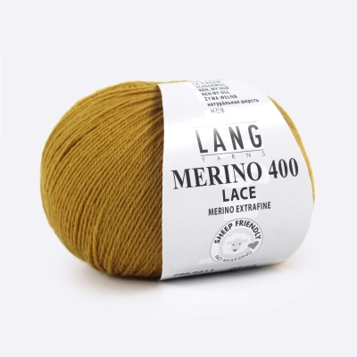 Пряжа Lang Yarns Merino 400 Lace (796.0211, Горчица)