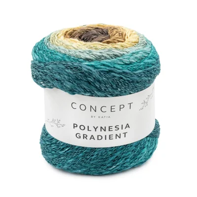 Пряжа Katia Polynesia Gradient (1078.304, Яйца дрозда)