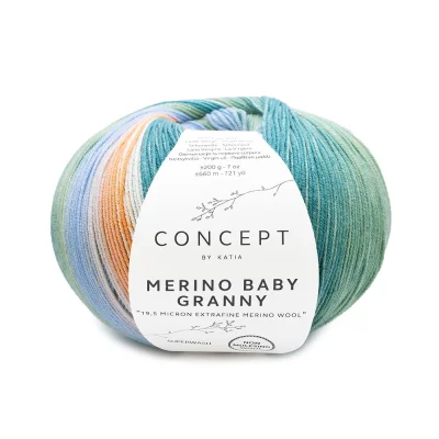 Пряжа Katia Merino Baby Granny (512.501, Персик в тропиках)