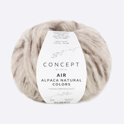 Пряжа Katia Air Alpaca Natural Colors (1340.202, Руно)