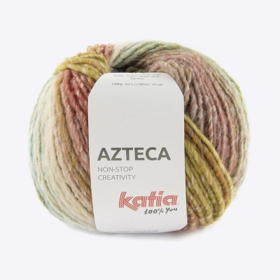 Пряжа Katia Azteca (493.7880, Небесно-розовая осень)