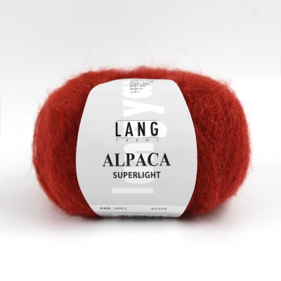 Пряжа Lang Yarns Alpaca Superlight (0063, Терракот)