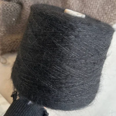 Бобина Lux Mohair (67% кидмохер, 25% шелк, 7% меринос), 370 м. (0190, Важный Граф)