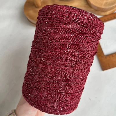 Бобина Pasha Papasha (42% хлопок, 20% лен, 24% Пл, 14% Па), 240 м. (11973, Брусника)