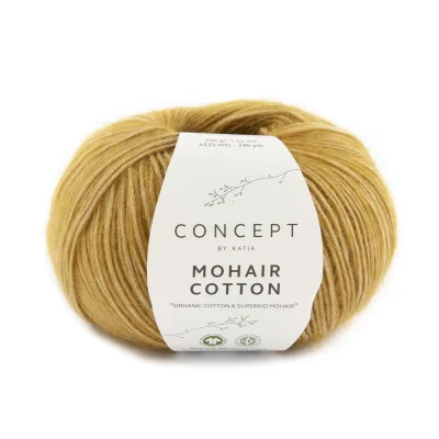 Пряжа Katia Mohair Cotton (1246.73, Горчица)