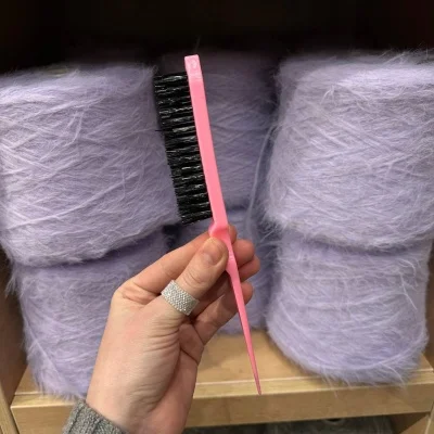 Щетка для пушистой пряжи by WoolDom (Розовый)